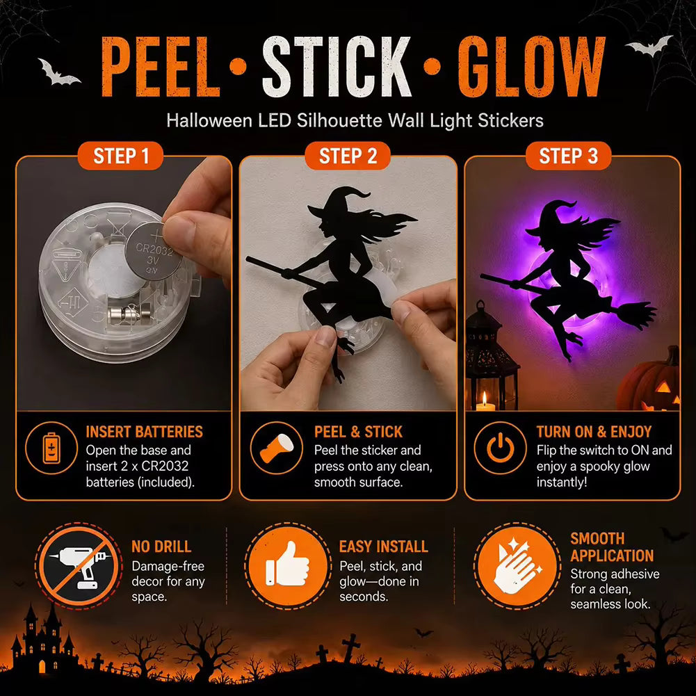 Luminous Halloween Shadow Wall