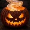 Luminous Swirling Ghost Pumpkin