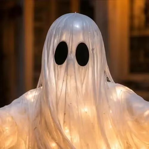 Luminous Swirling Ghost Pumpkin